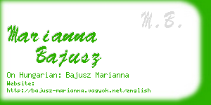 marianna bajusz business card